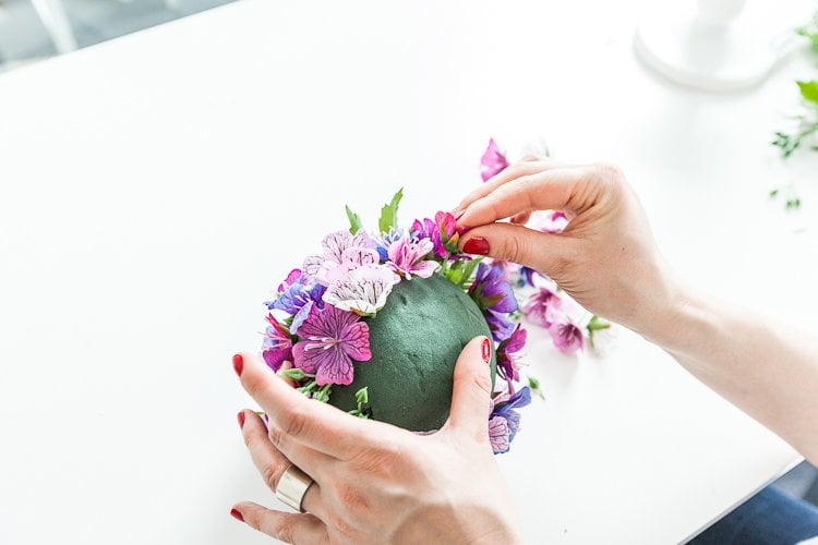 faux flower decor