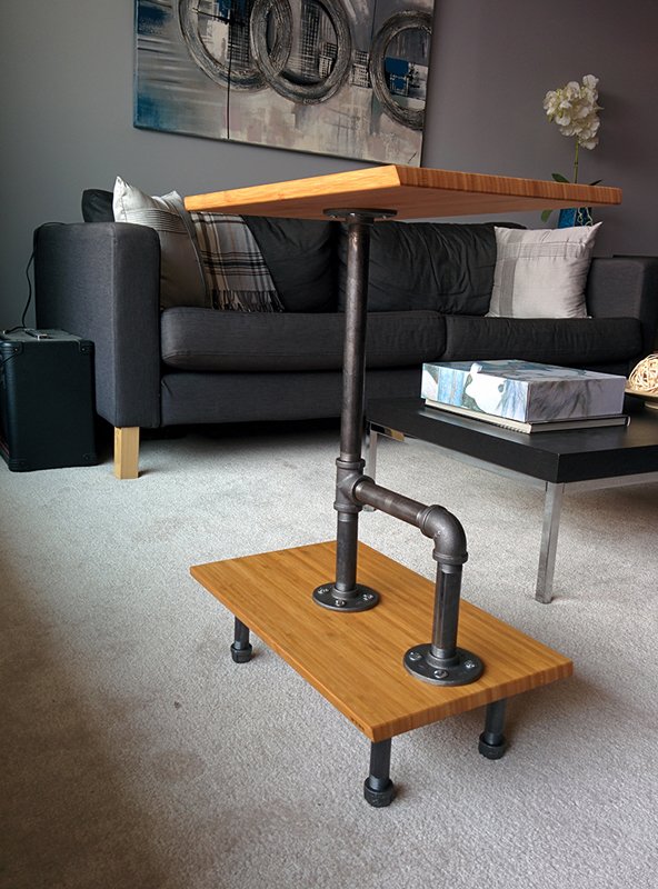 Industrial rustic coffee table