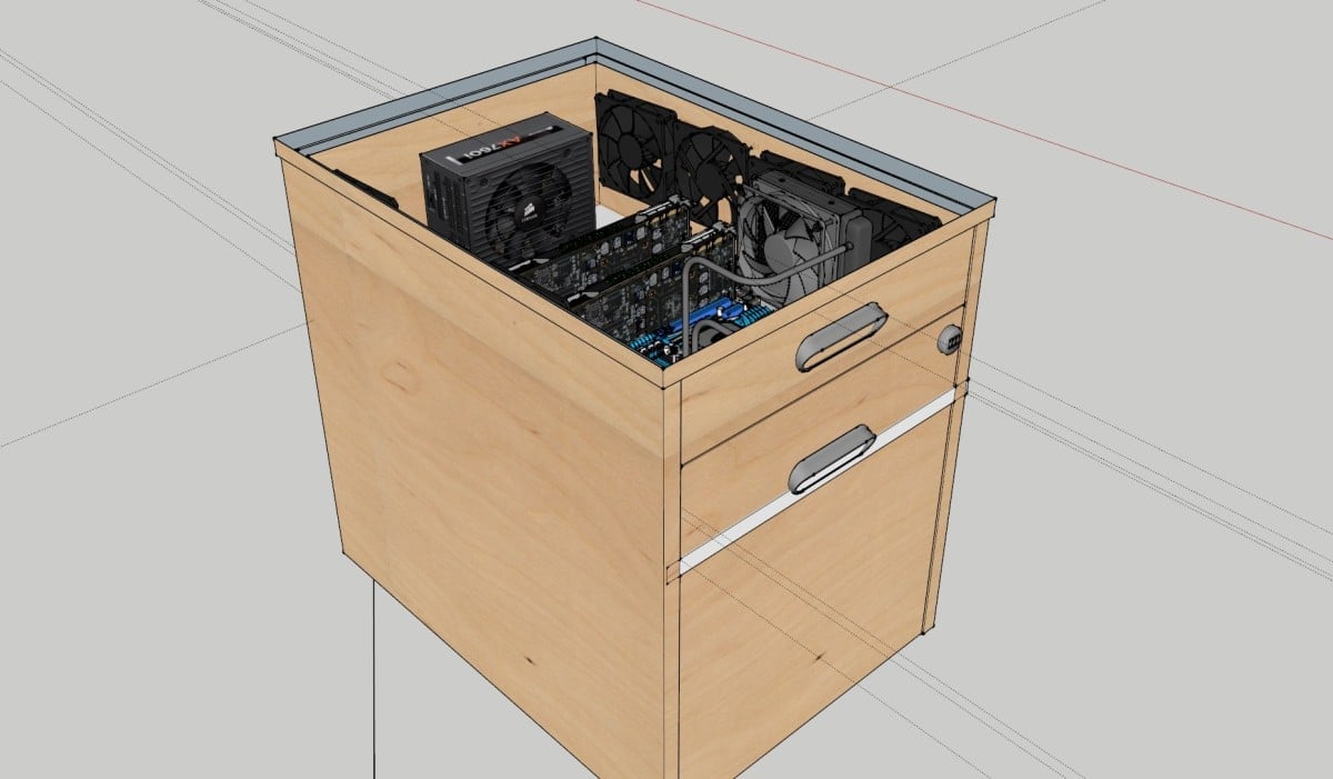 Gaming Pc Invades Galant Drawer Unit Encausse Net