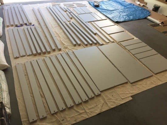 Painting the boards