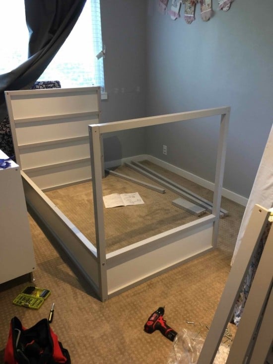 Assemble the KURA bunk bed