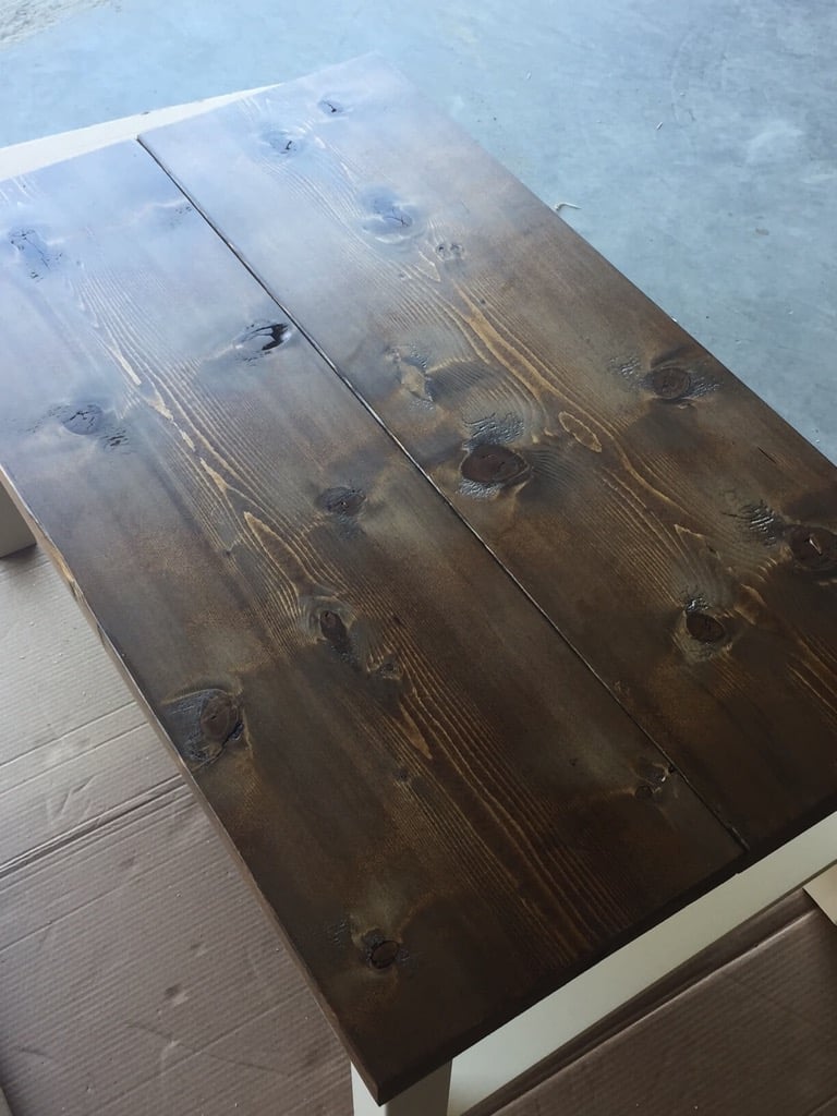 IKEA LACK rustic coffee table diy