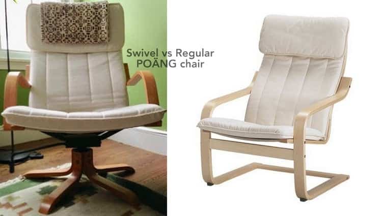 Swivel vs Regular POÄNG chair