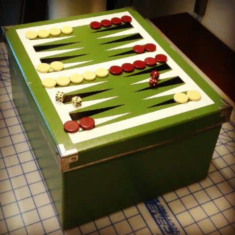 Backgammon storage box IKEA hack