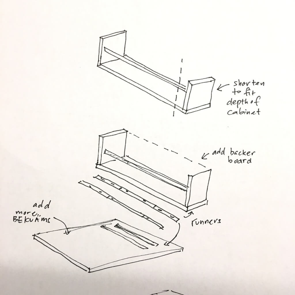 BEKVAM Pull-Out Spice Rack hack