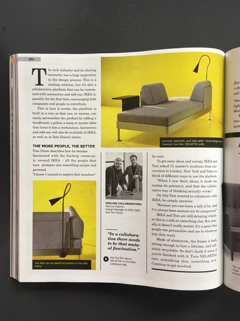 IKEA catalog 2018 Delaktig Tom Dixon collaboration
