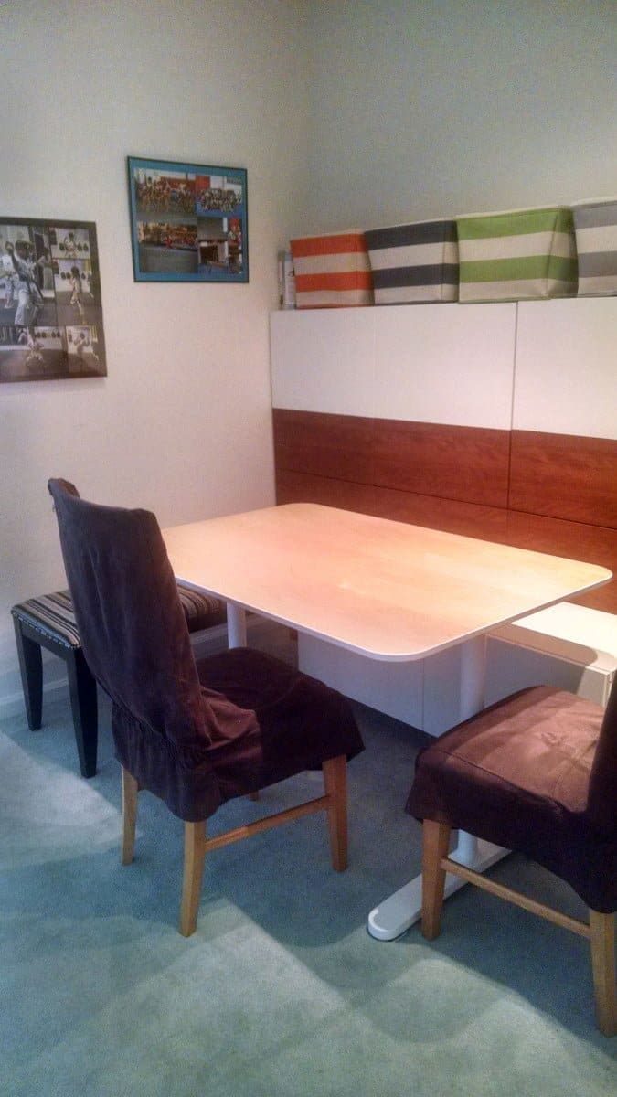 BESTÅ Hidden Office/ Dining Bench - IKEA Hackers