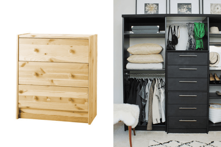 Genius Rast Chest Hack To Add Drawers To Wardrobe Ikea Hackers