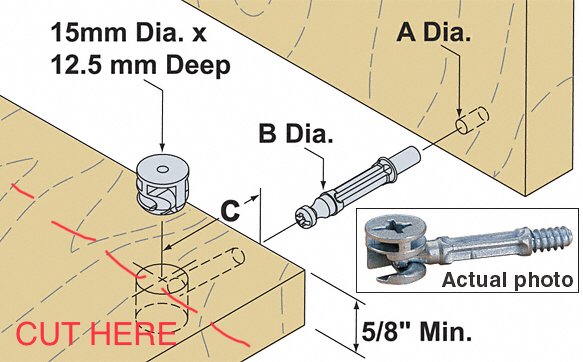 Hackers Help How To Remake Cam Lock Holes IKEA Hackers Hackers Help How To Remake Cam Lock Holes IKEA Hackers