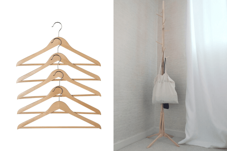 Wooden Clothes Hanger Stand Ikea