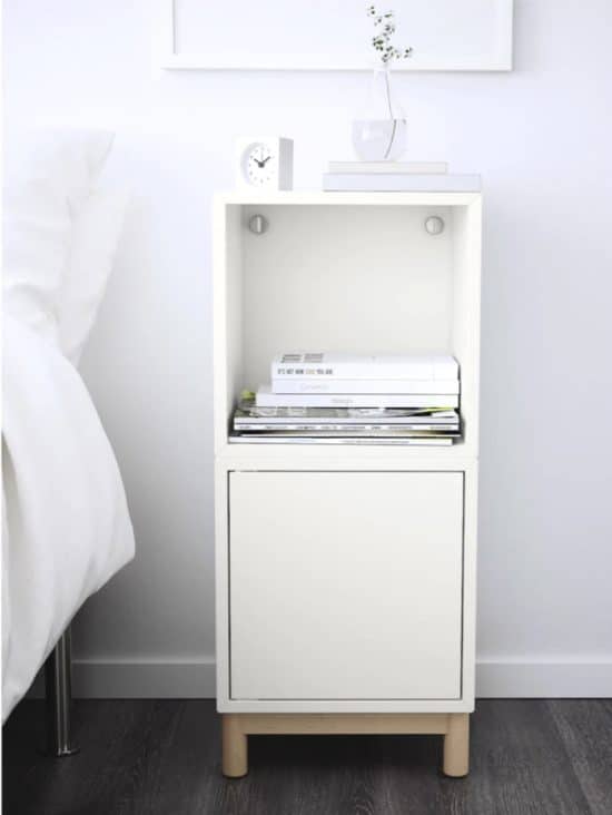 4 creative ways to use the EKET cube as a bedroom nightstand